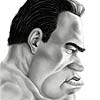 caricature arnold schwarzenegger
