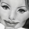 Sofia loren caricature a matita