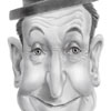 Stan Laurel caricature pencil drawing