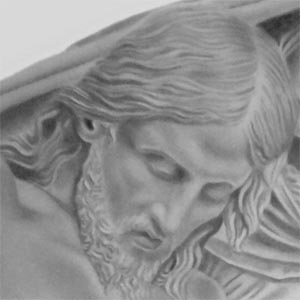 disegni a matita volto gesu
