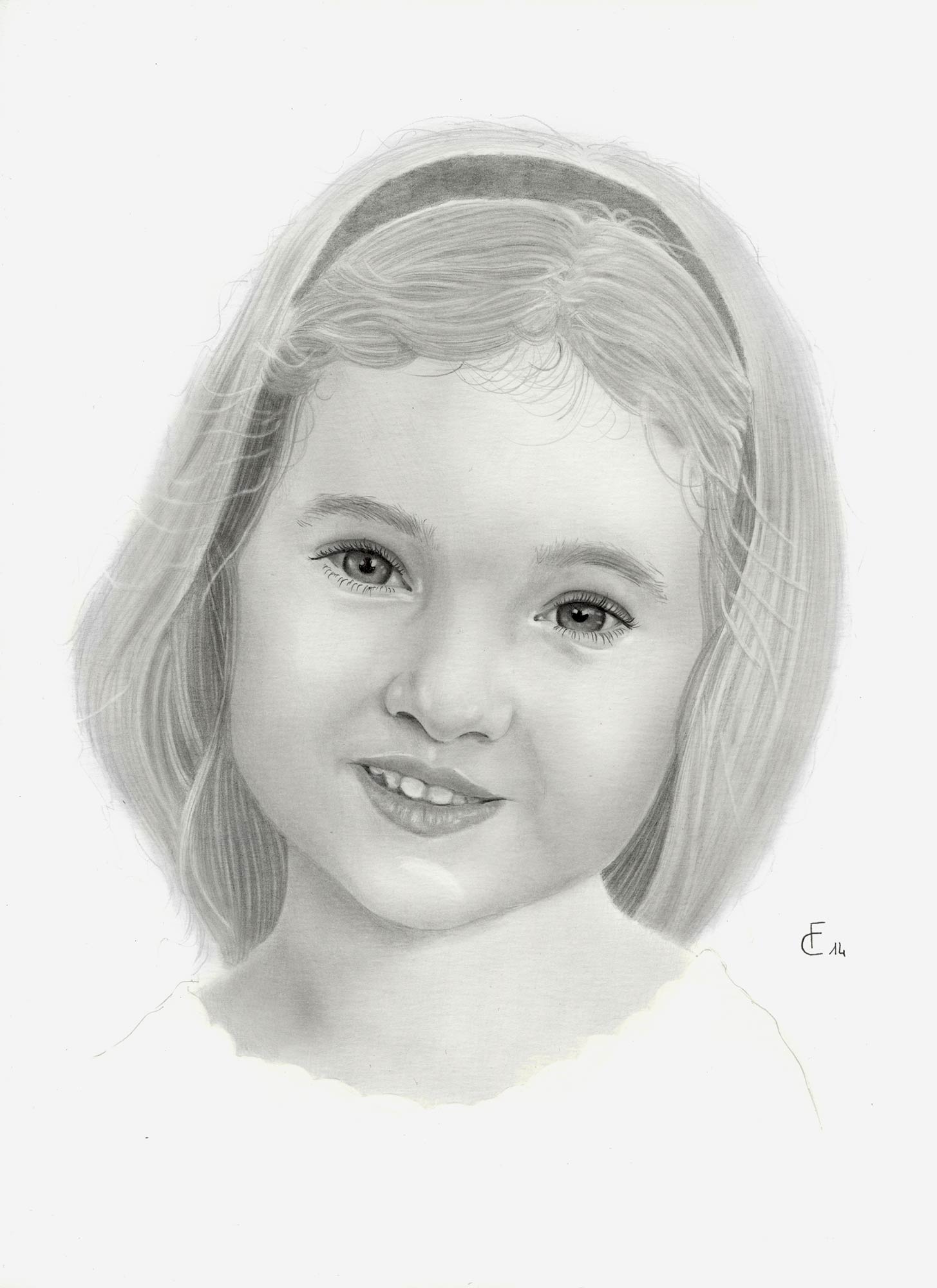 Ritratti a matita di bambini e disegni che arrivano al cuore Immagini di bambini