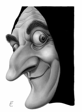 marty feldman caricature